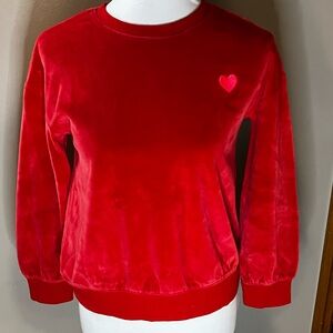 Cat & Jack Velour Red Sweatshirt